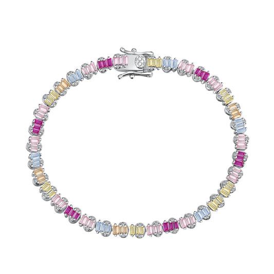 [CharmAmor]Delicate Colorful Emerald Cut Party Bracelet