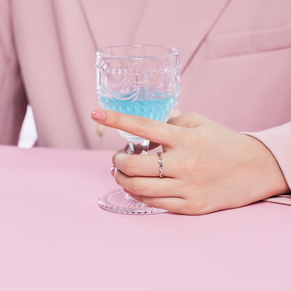 [CharmAmor]Ornate Vibrant Round Cut Daily Ring
