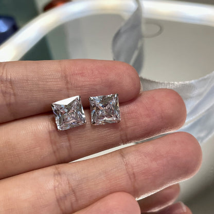 [CharmAmor]Ornate Square Shape Earrings