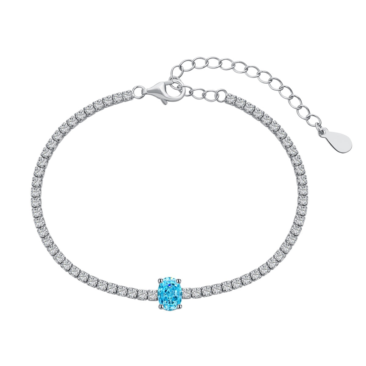 [CharmAmor]0.75 Carat Exquisite Oval Cut Daily Bracelet
