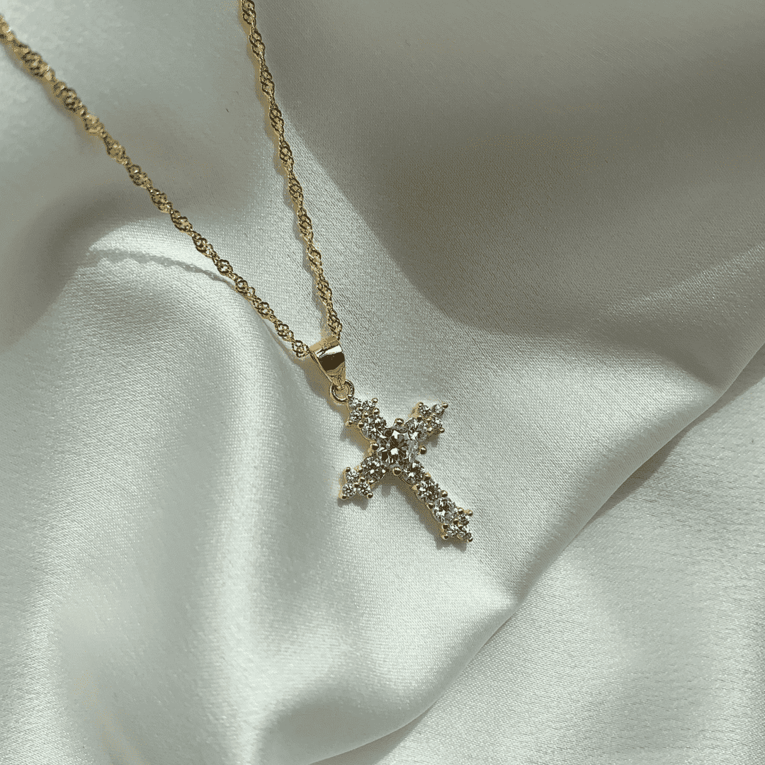 [CharmAmor]Delicate Cross Shape Necklace