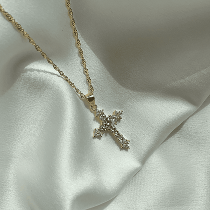 [CharmAmor]Delicate Cross Shape Necklace