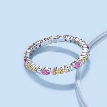 [CharmAmor]Elegant Vivid Round Cut Daily Ring