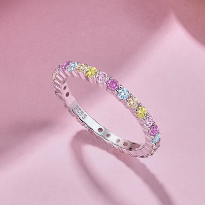 [CharmAmor]Elegant Vivid Round Cut Daily Ring