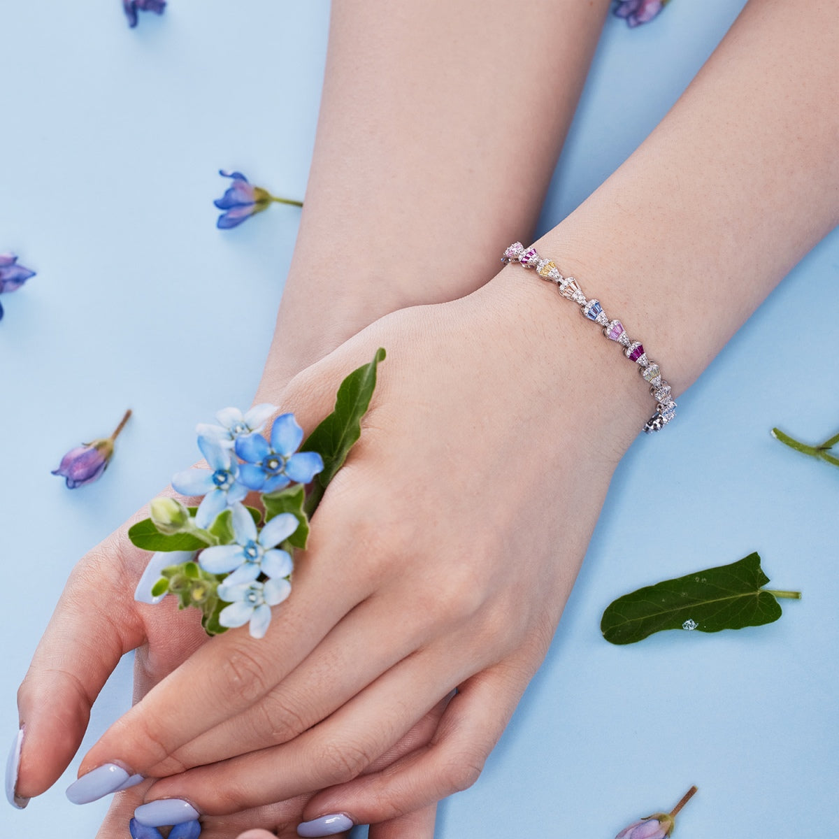 [CharmAmor]Radiant Water Drop Shape Daily Bracelet
