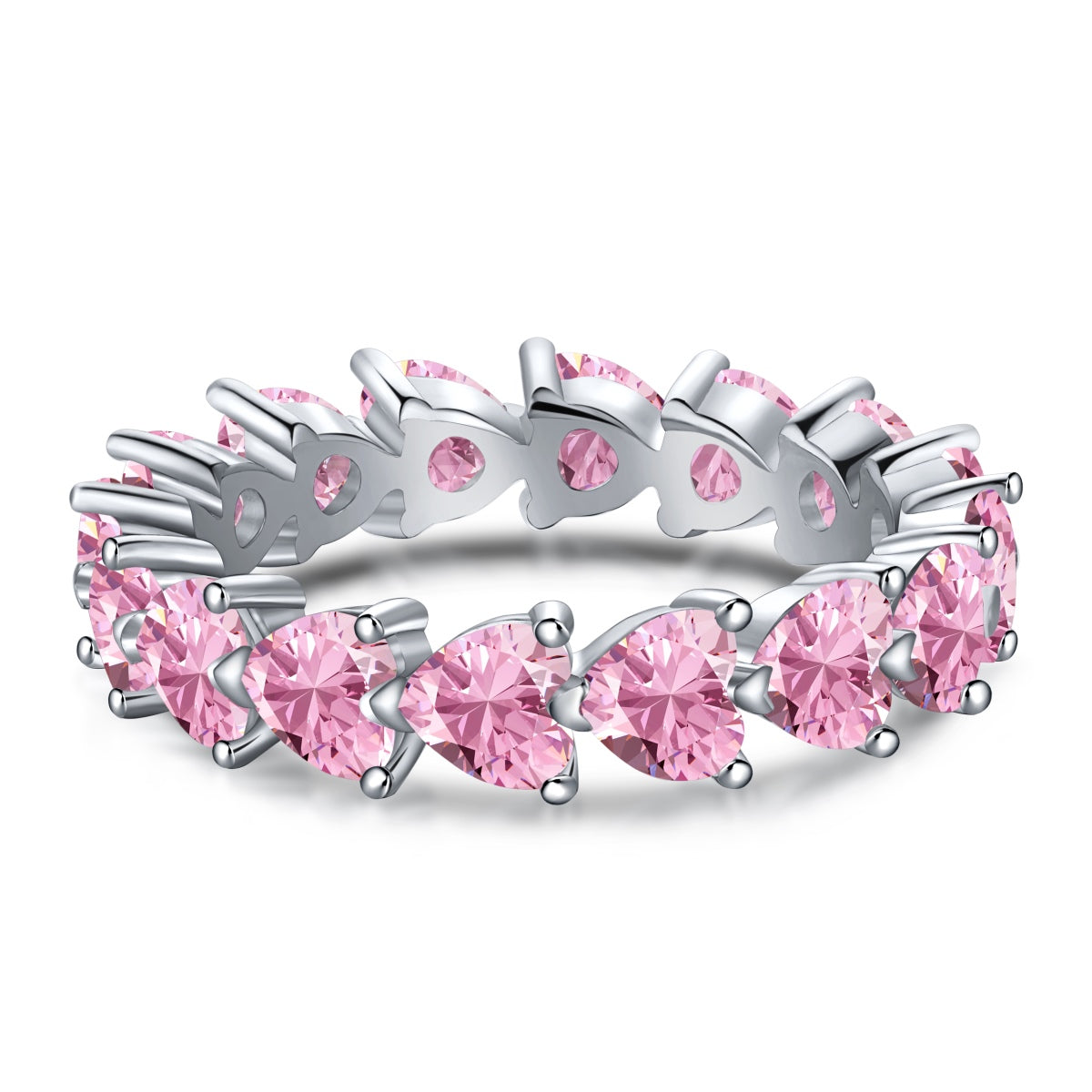 [CharmAmor]0.25 Carat Radiant Romance Heart Cut Lover Ring