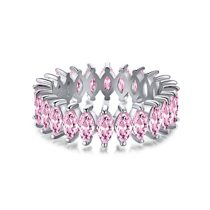 [CharmAmor]Gorgeous Marquise Cut Tennis Ring