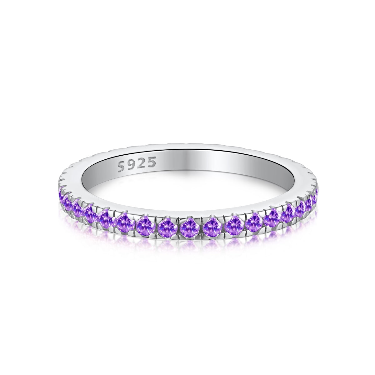 [CharmAmor]Delicate Sparkling Round Cut Daily Ring
