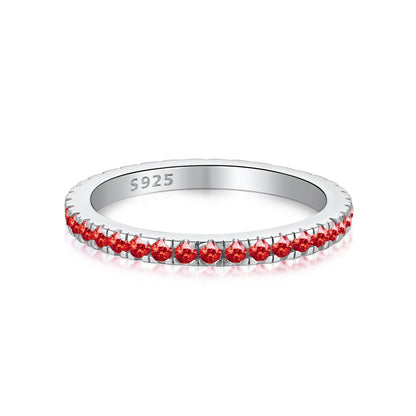 [CharmAmor]Delicate Sparkling Round Cut Daily Ring