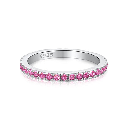 [CharmAmor]Delicate Sparkling Round Cut Daily Ring