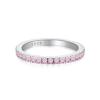 [CharmAmor]Delicate Sparkling Round Cut Daily Ring