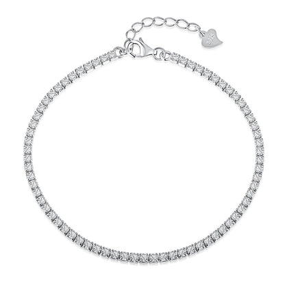 [CharmAmor]Radiant Shinning Princess Cut Tennis Bracelet