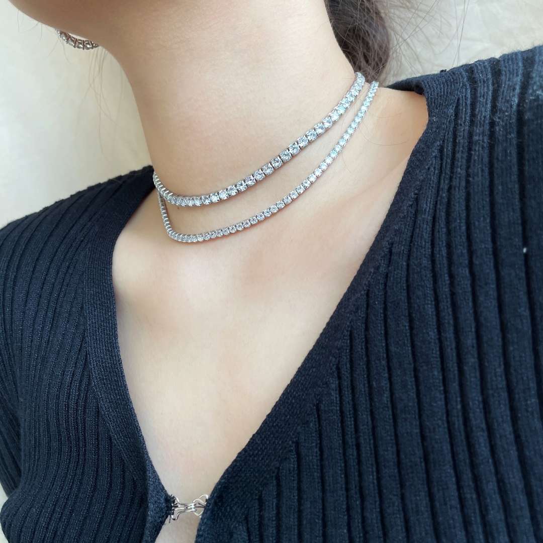 [CharmAmor]Elegant Tennis Chain Necklace