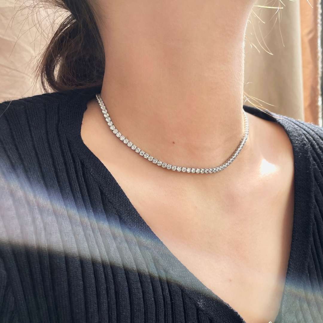[CharmAmor]Elegant Tennis Chain Necklace