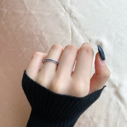 [CharmAmor]Delicate Sparkling Round Cut Daily Ring