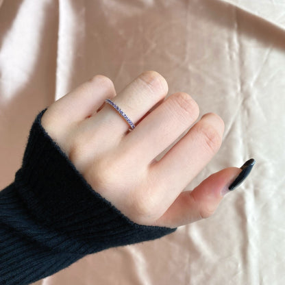 [CharmAmor]Delicate Sparkling Round Cut Daily Ring
