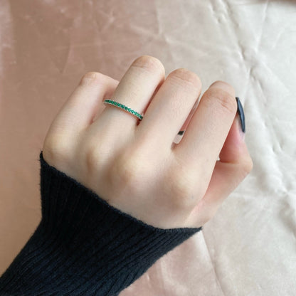 [CharmAmor]Delicate Sparkling Round Cut Daily Ring