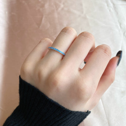 [CharmAmor]Delicate Sparkling Round Cut Daily Ring