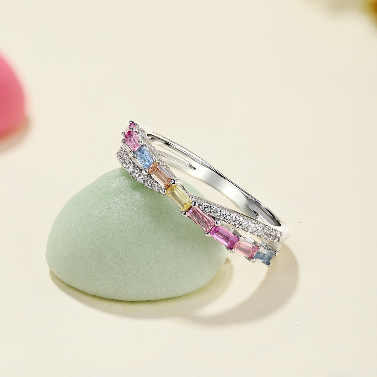 [CharmAmor]Energetic Elegant Radiant Cut Party Ring