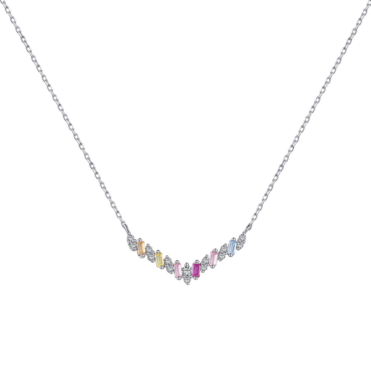 [CharmAmor]Dazzling Rainbow Necklace