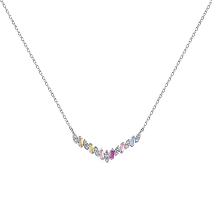[CharmAmor]Dazzling Rainbow Necklace