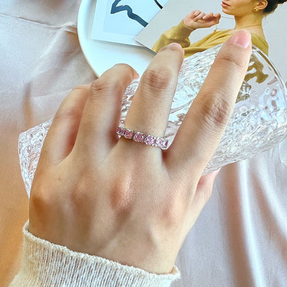 [CharmAmor]Eternity Round Cut Tennis Ring