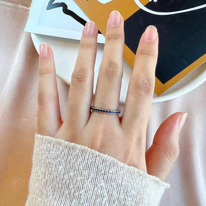 [CharmAmor]Delicate Sparkling Round Cut Daily Ring