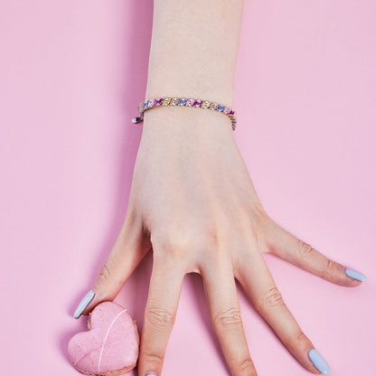 [CharmAmor]Ornate Sparkling Multi Cut Party Bracelet