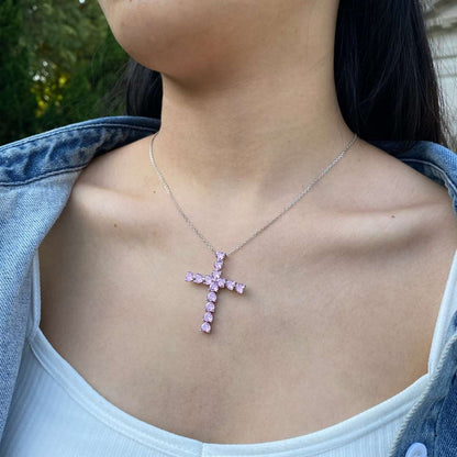 [CharmAmor]Radiant Cross Shape Necklace