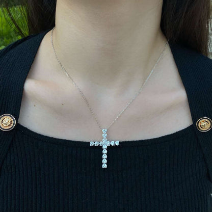 [CharmAmor]Radiant Cross Shape Necklace