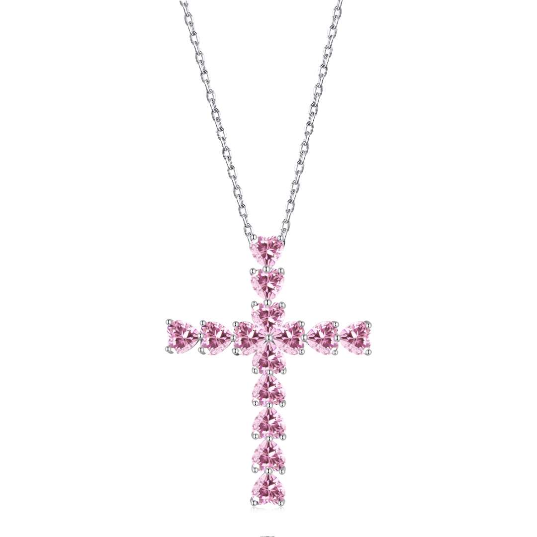 [CharmAmor]Radiant Cross Shape Necklace