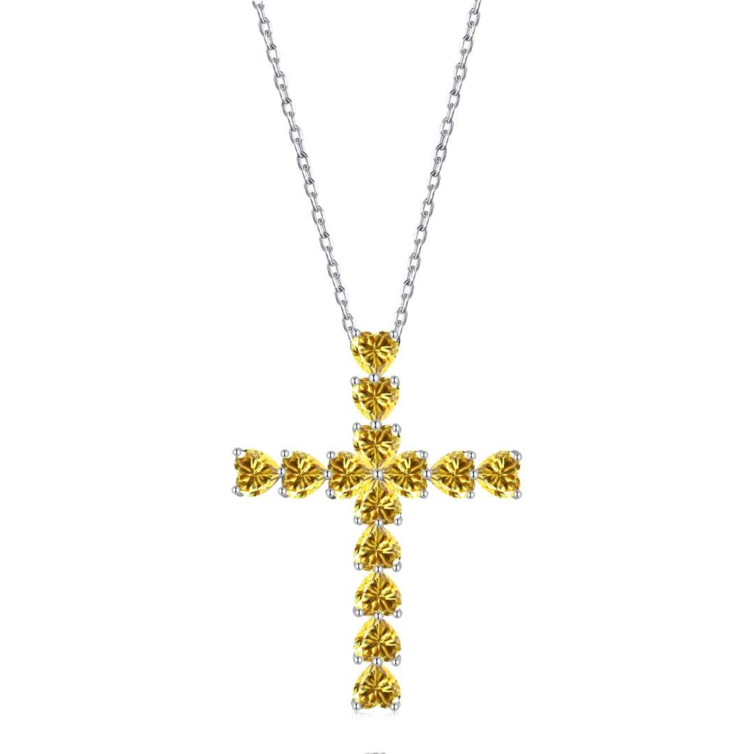 [CharmAmor]Radiant Cross Shape Necklace