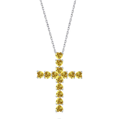 [CharmAmor]Radiant Cross Shape Necklace
