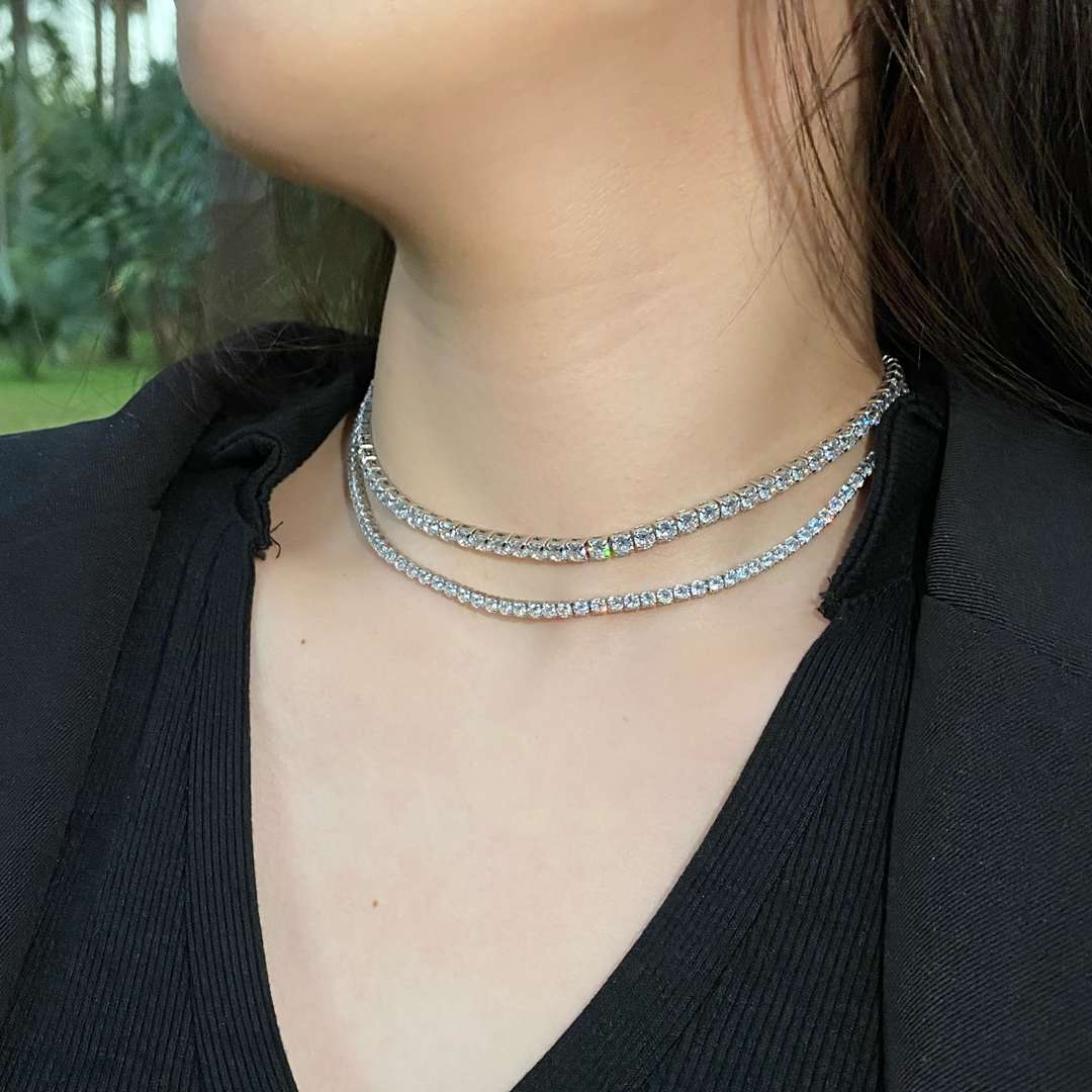 [CharmAmor]Elegant Tennis Chain Necklace