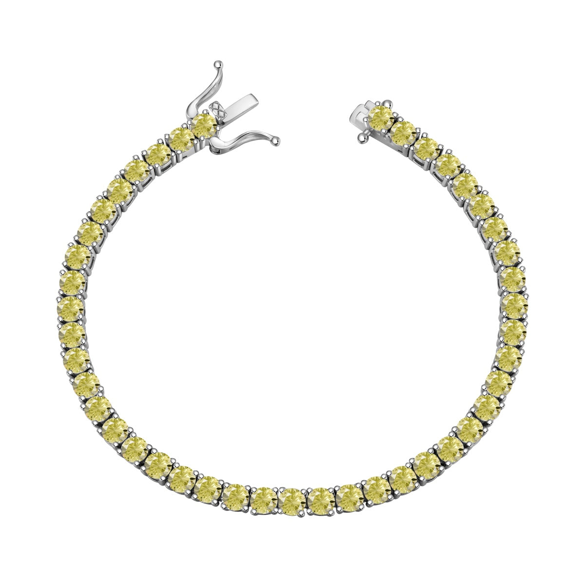 [CharmAmor]Ornate Dazzling Round Cut Tennis Bracelet
