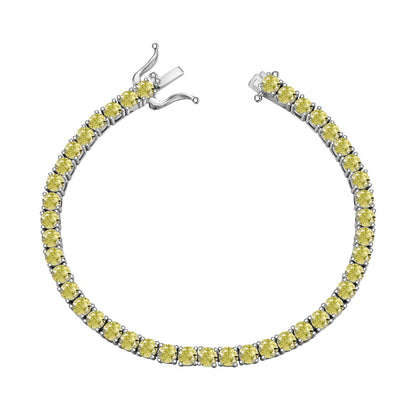 [CharmAmor]Ornate Dazzling Round Cut Tennis Bracelet
