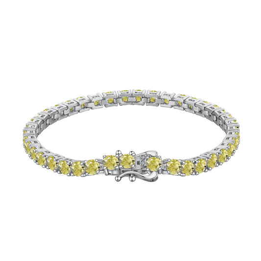 [CharmAmor]Ornate Dazzling Round Cut Tennis Bracelet