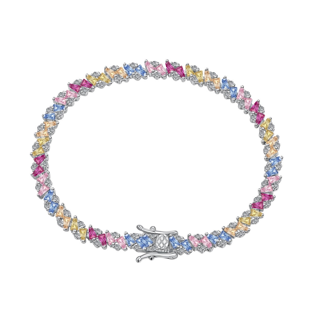 [CharmAmor]Ornate Sparkling Multi Cut Party Bracelet