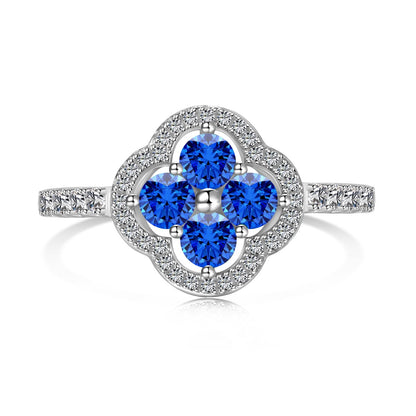 [CharmAmor]Four Leaf Clover Flower Design Ring