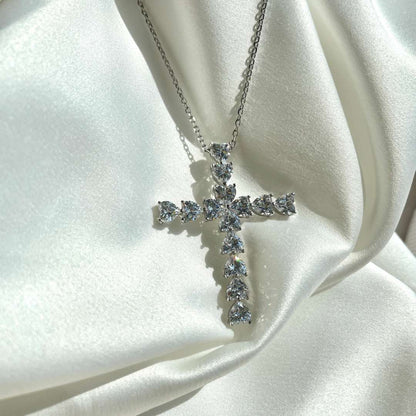 [CharmAmor]Radiant Cross Shape Necklace