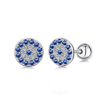[CharmAmor]Devil's Eye Ear Bone Nail Earrings