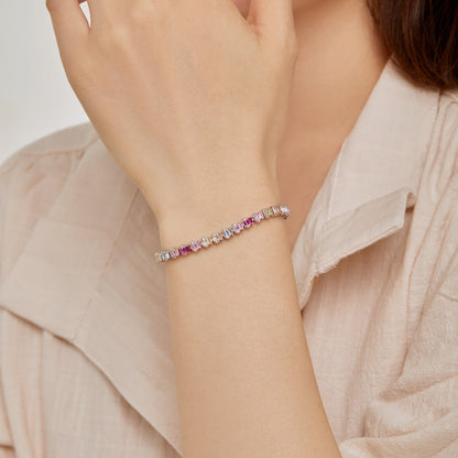 [CharmAmor]Delicate Colorful Emerald Cut Party Bracelet