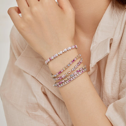 [CharmAmor]Delicate Colorful Emerald Cut Party Bracelet