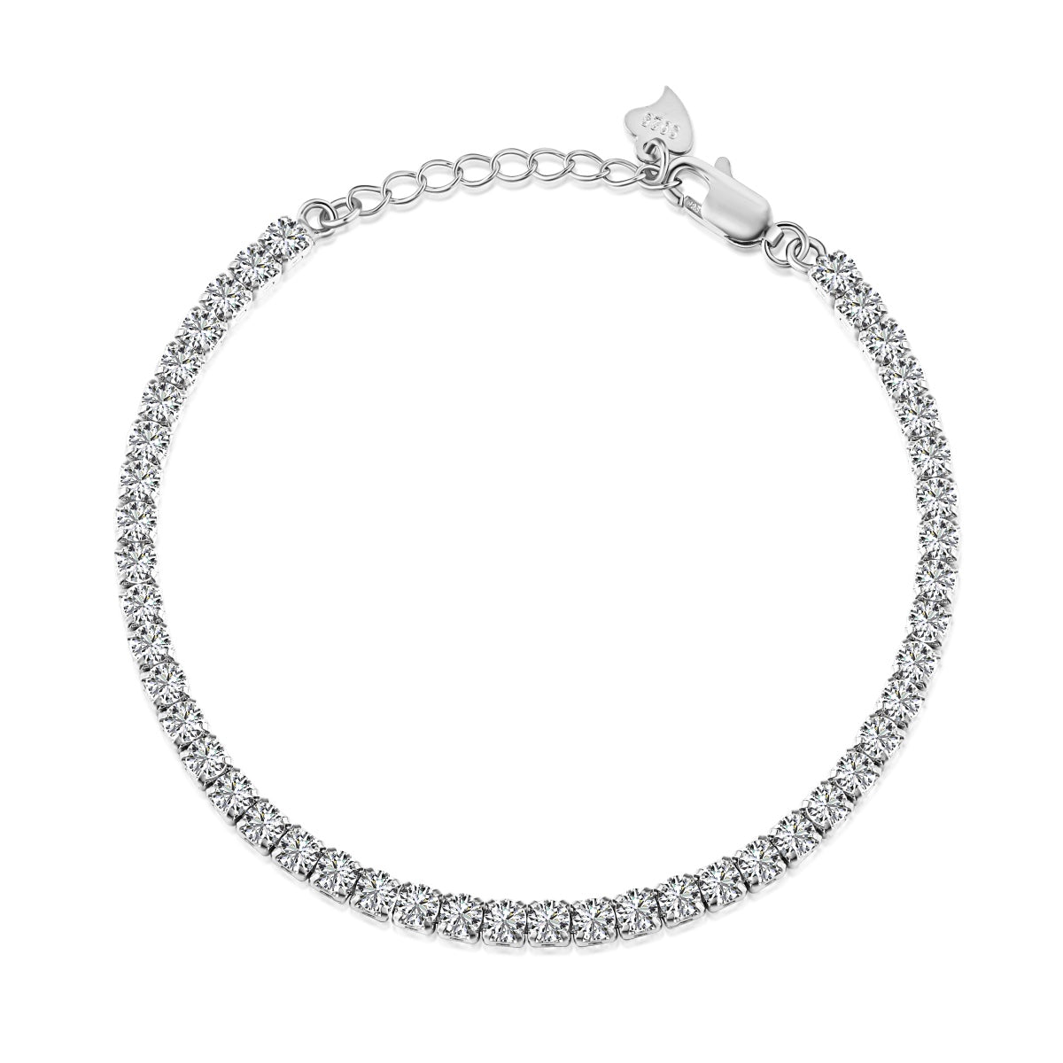 [CharmAmor]Sparkling Round Cut Daily Bracelet