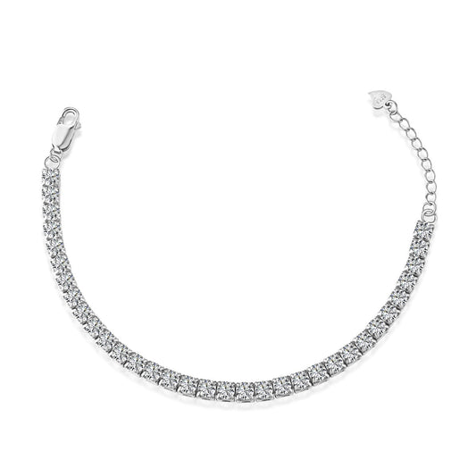 [CharmAmor]Sparkling Radiant Princess Cut Tennis Bracelet