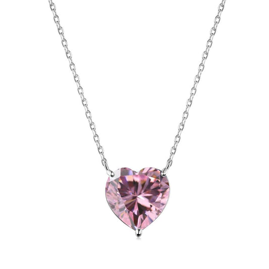 [CharmAmor]6.0 carat Radiant Heart Shape Necklace