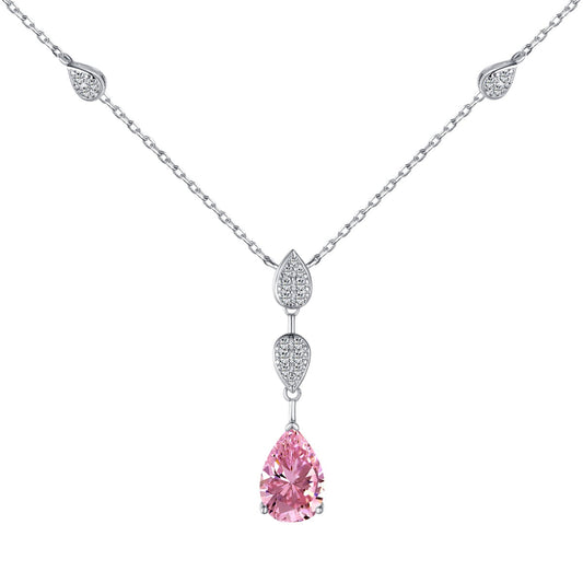 [CharmAmor]Dazzling Pear Cut Necklace