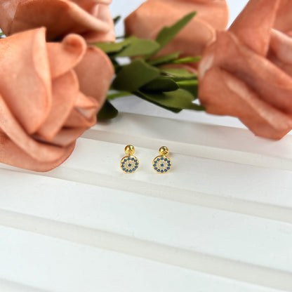 [CharmAmor]Devil's Eye Ear Bone Nail Earrings