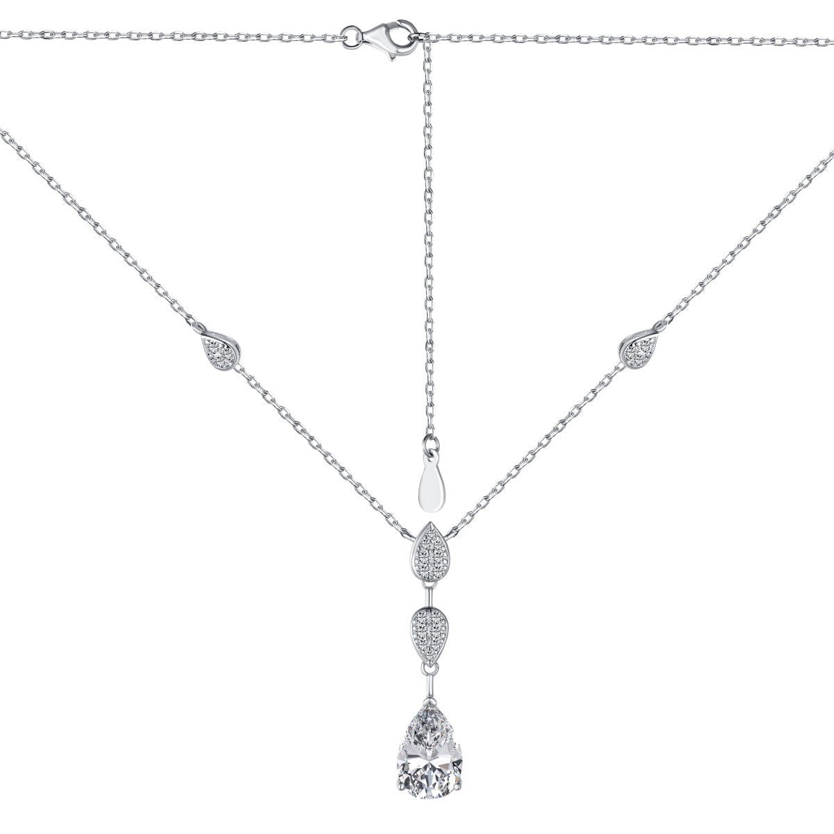 [CharmAmor]Dazzling Pear Cut Necklace