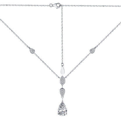 [CharmAmor]Dazzling Pear Cut Necklace